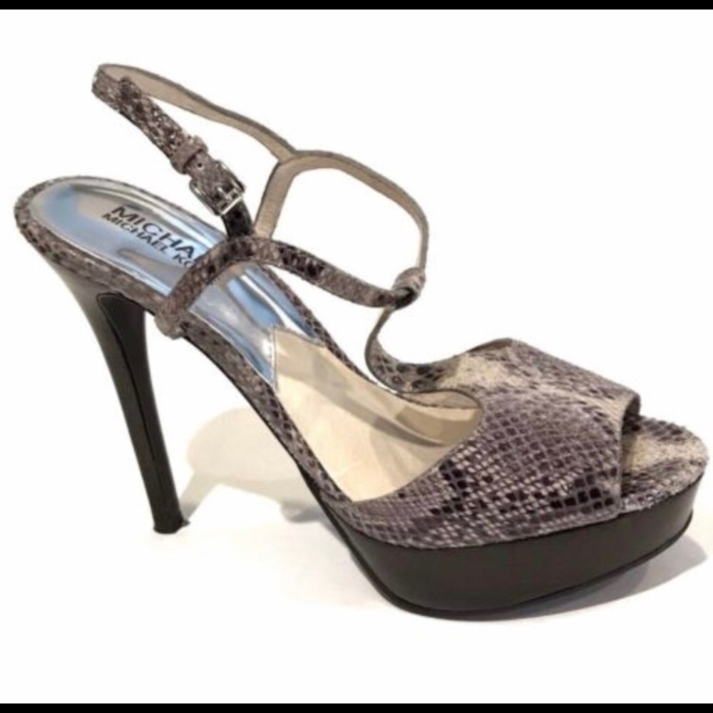 Michael Kors Snakeskin Platform Sandals